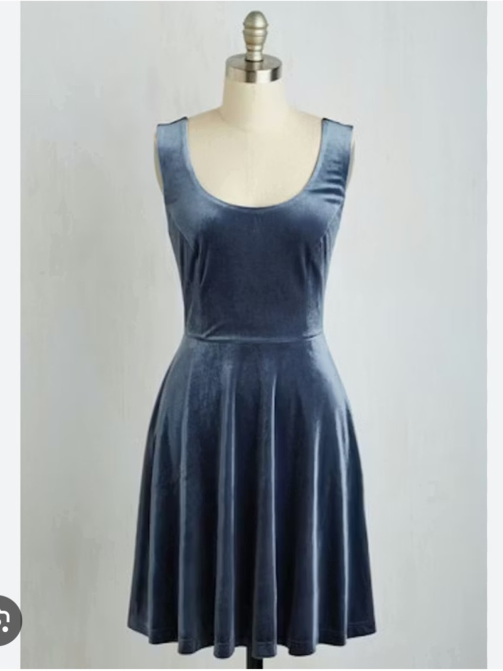 Modcloth Fervour Fit and Flare Velvet Dress